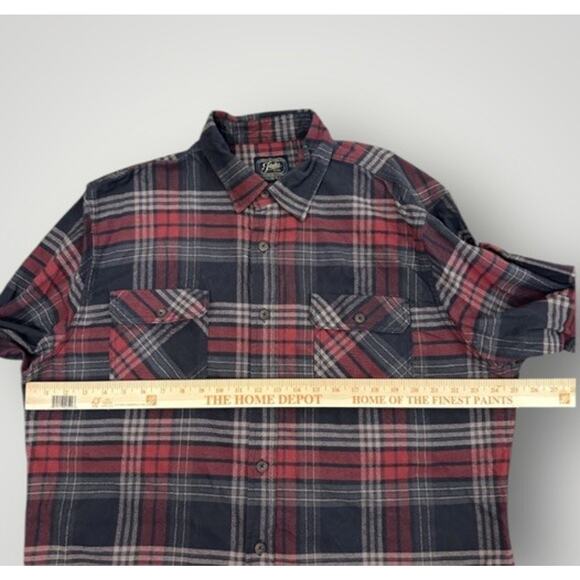 Jachs Heritage Flannel Button-Up Long Sleeve Shirt Multi Plaid Men’s XXL - Picture 6 of 9